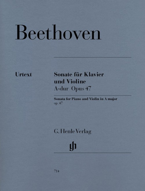 Sonata for Piano and Violin A major (Kreutzer-Sonata) op. 47 = Sonate für Klavier und Violine A-Dur (Kreutzer-Sonate) op. 47. 9790201807140