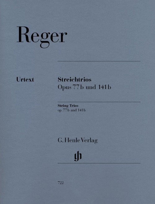 String Trios a minor and d minor op. 77b u. 141b, set of parts = Streichtrios a-Moll und d-Moll op. 77b u. 141b, Stimmensatz