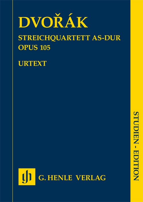 String Quartet op. 105, study score = Streichquartett op. 105, Studienpartitur