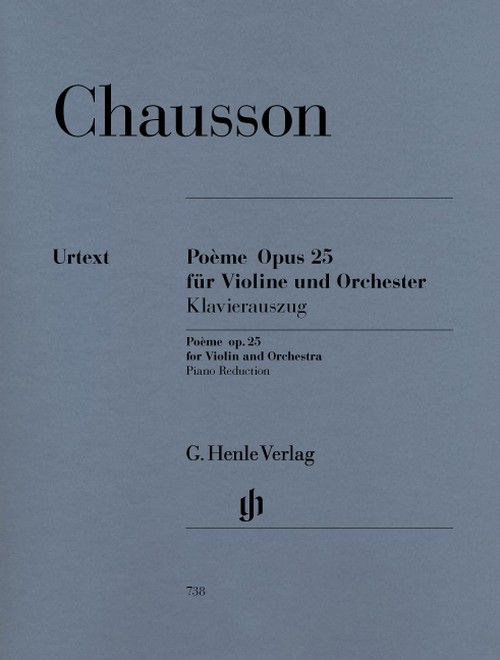 Poème for Violin and Orchestra op. 25, piano reduction with solo part = Poème für Violine und Orchester op. 25, Klavierauszug mit Solostimme