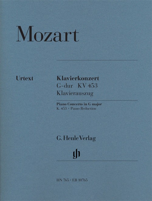 Piano Concerto G Major KV 453, piano reduction for 2 pianos = Klavierkonzert G-Dur KV 453, Klavierauszug für 2 Klaviere