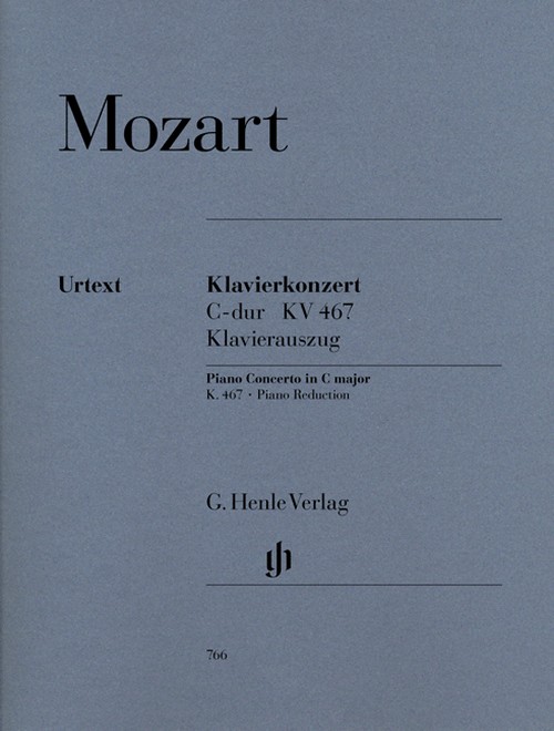 Piano Concerto C Major KV 467, piano reduction for 2 pianos = Klavierkonzert C-Dur KV 467, Klavierauszug für 2 Klaviere. 9790201807669