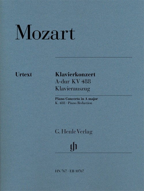 Piano Concerto A-Major KV 488, piano reduction for 2 pianos = Klavierkonzert A-Dur KV 488, Klavierauszug für 2 Klaviere