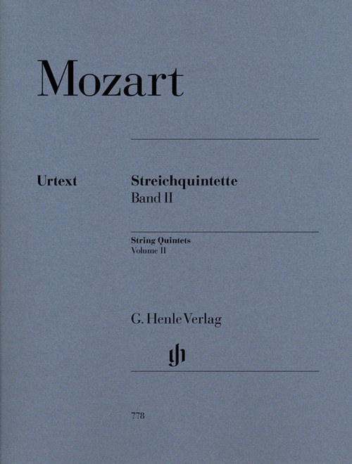 String Quintets Band 2, set of parts = Streichquintette Band 2, Stimmensatz