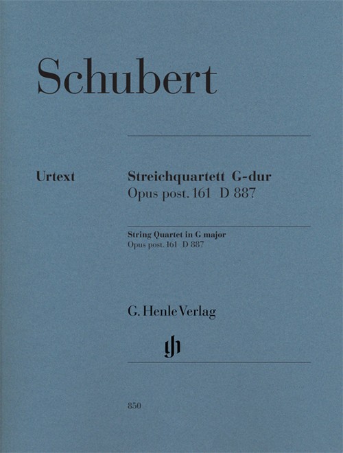 String Quartet G major op. post D887 = Streichquartett G-Dur op. post D887