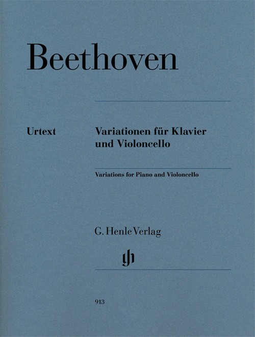 Variations for Piano and Violoncello, with marked and unmarked violoncello parts, set of parts = Variationen für Klavier und Violoncello, mit bezeichneter und unbezeichneter Violoncellostimme, Stimmen. 9790201809137