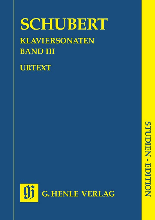 Piano Sonatas (Early and Unfinished Sonatas) revised edition Band 3, study score = Klaviersonaten (Frühe und unvollendete Sonaten, revidierte Ausgabe) Band 3, Studienpartitur