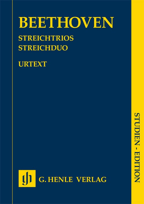 String Trios and String Duo op. 3, 8 und 9 WoO 32, study score = Streichtrios op. 3, 8 und 9 und Streichduo WoO 3 op. 3, 8 und 9 WoO 32, Studienpartitur