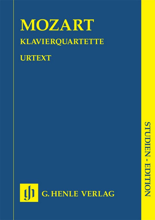 Piano Quartets K478/493, Urtext, study score = Klavierquartette KV478/493, Urtext, Studienpartitur. 9790201891965