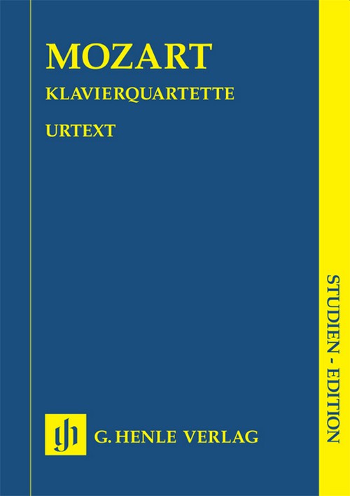 Piano Quartets K478/493, Urtext, study score = Klavierquartette KV478/493, Urtext, Studienpartitur