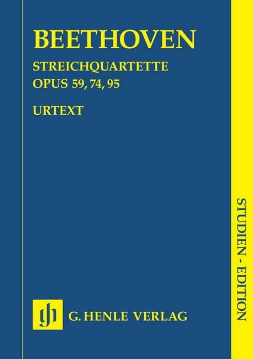 String Quartets op. 59, 74, 95, study score = Streichquartette op. 59, 74, 95, Studienpartitur. 9790201892689