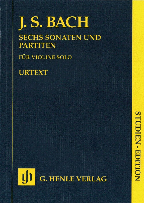 Sonatas and Partitas for Violin solo BWV 1001-1006, (notated and annotated version), study score = Sonaten und Partiten für Violine solo BWV 1001-1006, (unbezeichnete und bezeichnete Stimme), Studienp
