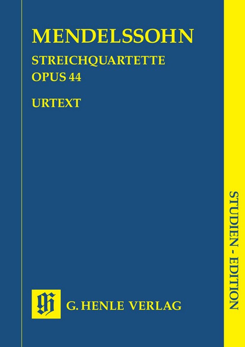 String Quartets op. 44/1-3, study score = Streichquartette op. 44/1-3, Studienpartitur. 9790201894430