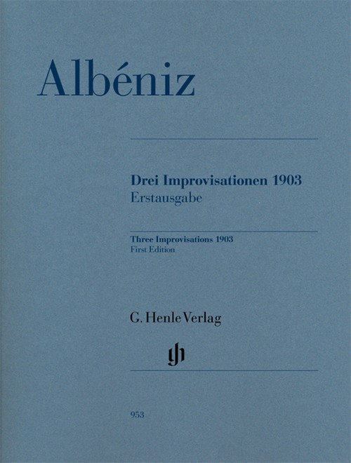 Three Improvisations 1903, First Edition, edition with CD = Drei Improvisationen 1903, Erstausgabe, Ausgabe mit CD. 9790201809533