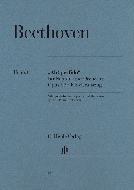 Ah! Perfido op. 65, for Soprano and Orchestra, Piano Reduction. 9790201809717