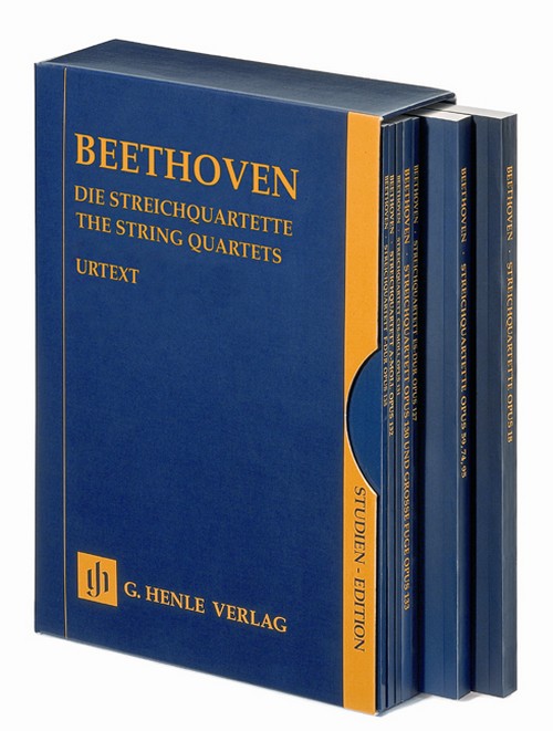 String Quartets (Complete), 7 Volumes in a Slip Case, study score = Die Streichquartette, 7 Bände im Schuber, Studienpartitur. 9790201897455