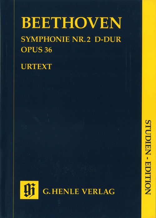 Symphony No. 2 D major op. 36, study score = Symphonie Nr. 2 D-Dur op. 36, Studienpartitur