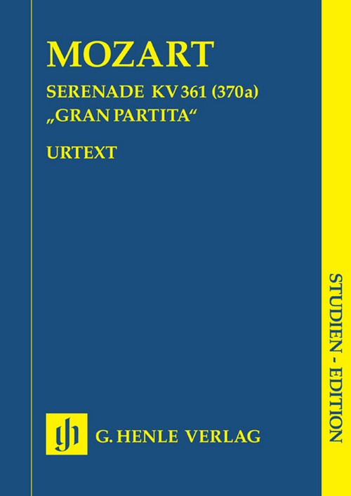 Gran Partita Bb major KV 361 (370a), study score = Sernade B-Dur Gran Partita KV 361 (370a), Studienpartitur. 9790201898094