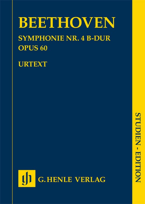 Symphony no. 4 op. 60, study score = Symphonie Nr. 4 op. 60, Studienpartitur. 9790201898117