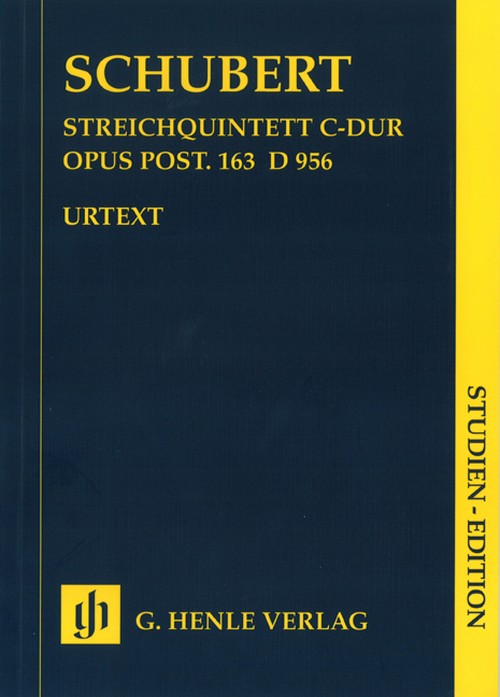 String Quintet in C op. post. 163 D 956, study score = Streichquintett C-Dur op. post. 163 D 956, Studienpartitur