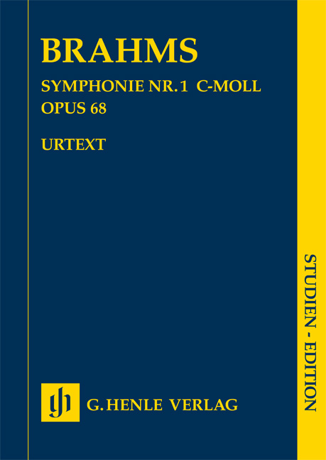 Symphony No. 1 c minor op. 68, study score = Symphonie Nr. 1 c-Moll op. 68, Studienpartitur