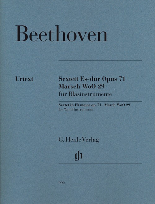 Sextet in E flat major op. 71, March WoO 29, set of parts. 9790201809922