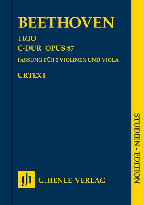Trio in C major op. 87, study score = Trio C-Dur op. 87, Studienpartitur. 9790201899480