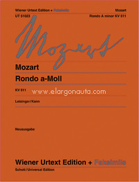 Rondo A minor K 511 = Rondo a-Moll KV 511