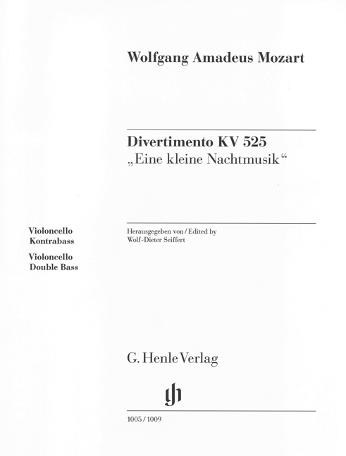 Divertimento KV 525, A Little Night Music, separate part