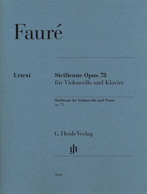 Sicilienne op. 78, piano reduction with solo part. 9790201810195