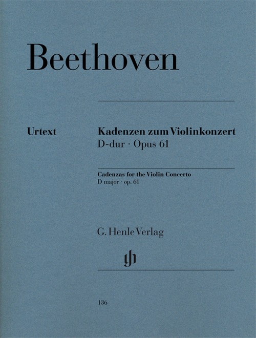 Cadenzas for Violin Concerto op. 61 = Kadenzen zu: Violinkonzert op. 61