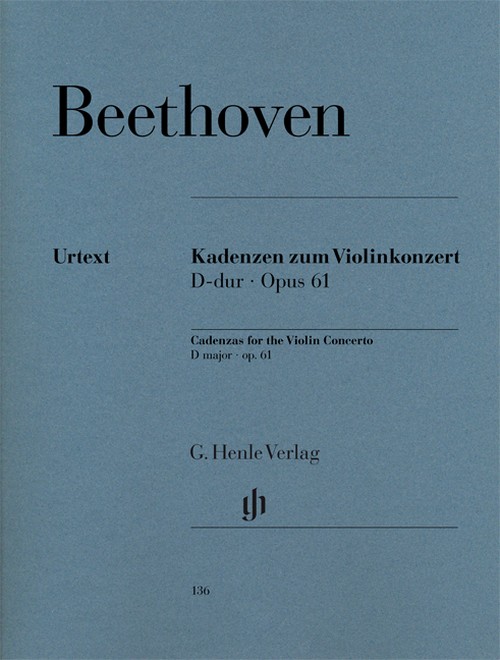 Cadenzas for Violin Concerto op. 61 = Kadenzen zu: Violinkonzert op. 61. 9790201801360