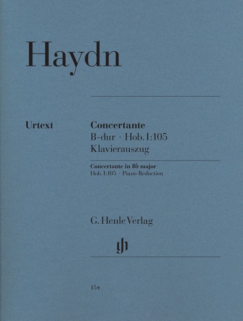 Concertante Hob. I:105, for Oboe, Bassoon, Violin, Violoncello and Orchestra, vocal/piano score