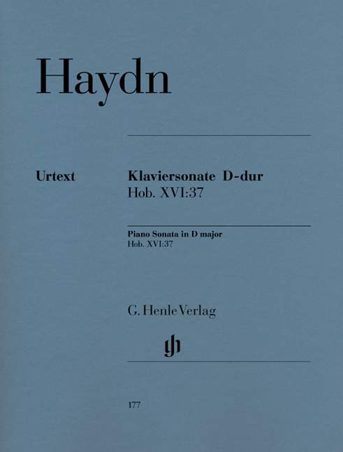 Piano Sonata D major Hob. XVI:37 = Klaviersonate D-Dur Hob. XVI:37. 9790201801773