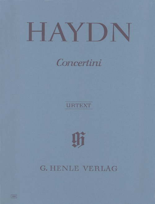 Concertini for Piano (Harpsichord) with two Violins and Violoncello, score and parts = Concertini für Klavier (Cembalo) mit zwei Violinen und Violoncello, Partitur und Stimmen. 9790201801889