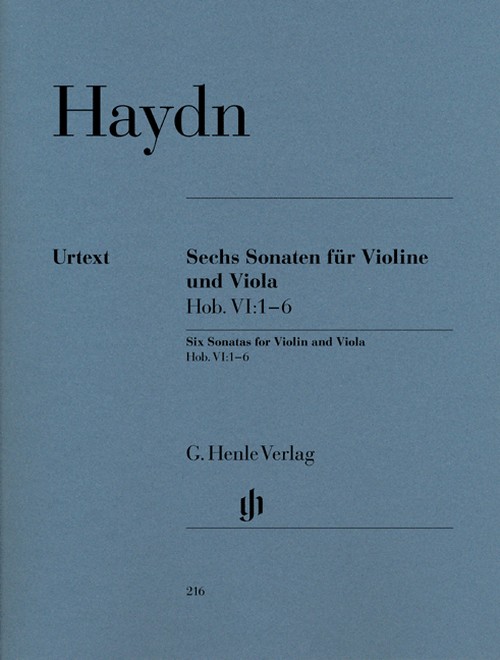 6 Sonatas Hob. VI:1-6 = 6 Sonaten Hob. VI:1-6. 9790201802169