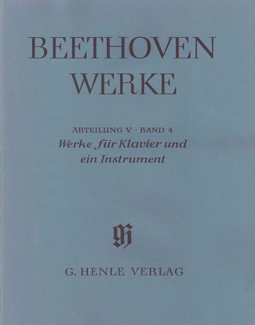 Works for Piano and one Instrument (with critical report) = Werke für Klavier und ein Instrument (mit Kritischem Bericht). 9790201841649