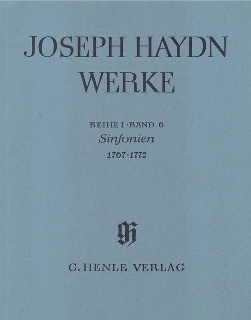 Symphonies 1767-1772, Serie 1/6, score = Sinfonien 1767-1772, Serie 1/6, Partitur