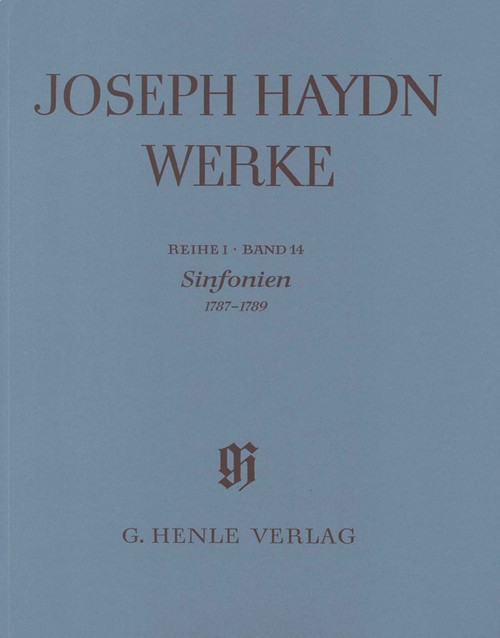 Joseph Haydn Works, Symphonies 1787-1789, score and critical commentary = Joseph Haydn Werke, Sinfonien 1787-1789, Partitur und Kritischer Bericht