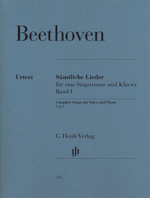 Complete Songs for Voice and Piano Band I = Sämtliche Lieder und Gesänge mit Klavier Band I. 9790201805337