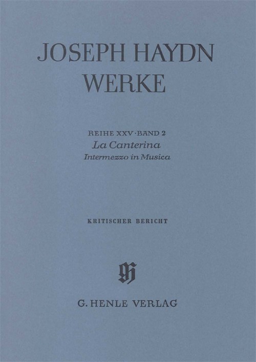La Canterina - Intermezzo in Musica, critical commentary