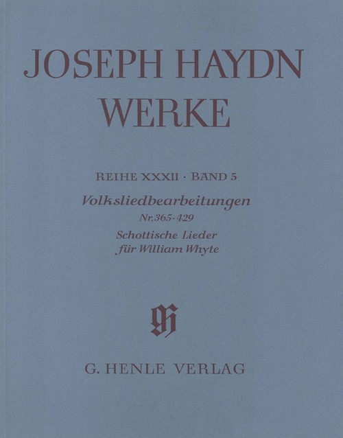 Folk Song Arrangements Nos. 365-429 - Scottish Songs for William Whyte, score and critical commentary