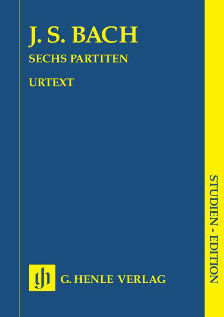 Six Partitas BWV 825-830, study score = Sechs Partiten BWV 825-830, Studienpartitur. 9790201890289