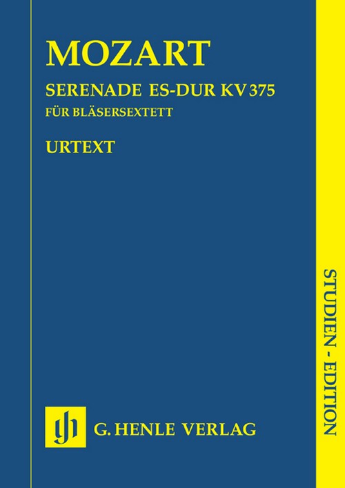 Serenade Eb major KV 375, study score = Serenade Es-Dur KV 375, Studienpartitur