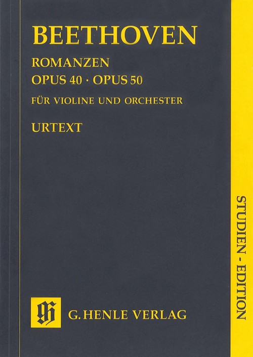 Romances in G and F major op. 40 u. 50, study score = Romanzen G-Dur und F-Dur op. 40 u. 50, Studienpartitur