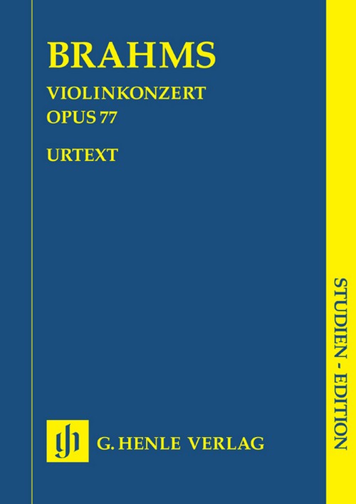 Violin Concerto D Major op. 77, study score = Violinkonzert D-Dur op. 77, Studienpartitur. 9790201898544