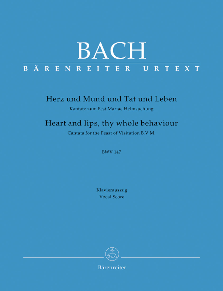 Herz und Mund und Tat und Leben BWV 147, Kantate zum Fest Mariae Heimsuchung, vocal/piano score. 9790006499748