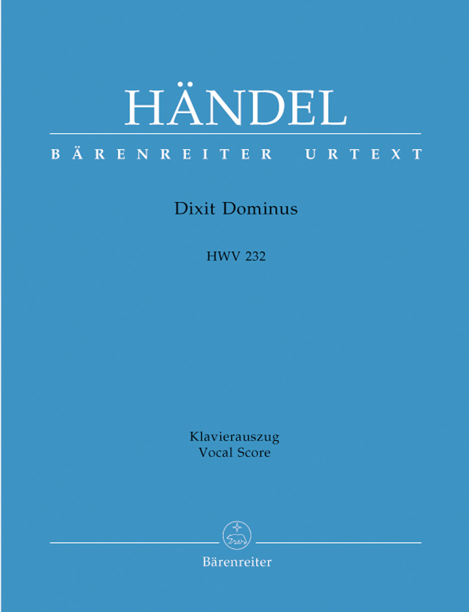 Dixit Dominus HWV 232, Psalm 109, vocal/piano score