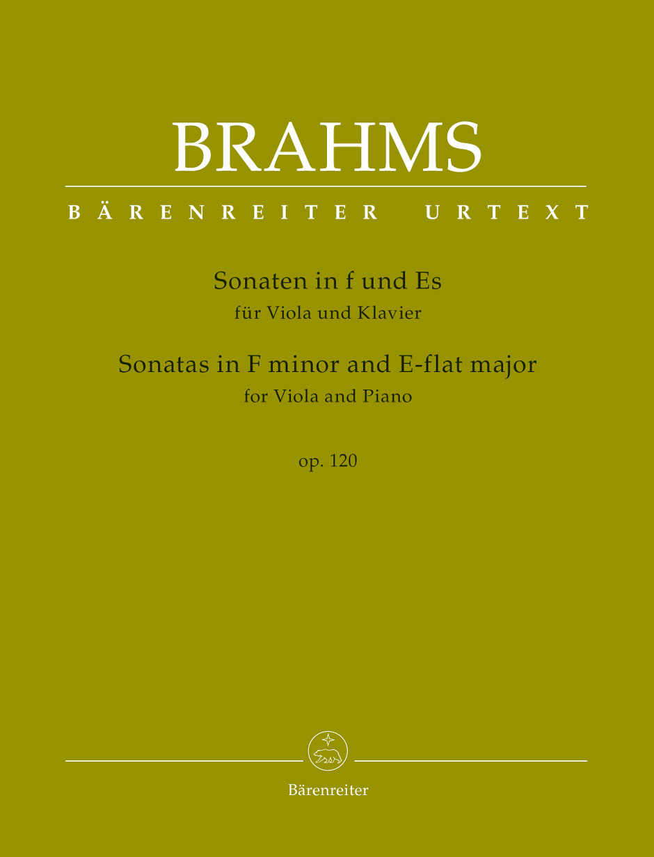 Sonatas in F minor and E-flat major op. 120, piano reduction with solo part = Sonaten in f-Moll und Es-Dur op. 120, Klavierauszug mit Solostimme. 67084