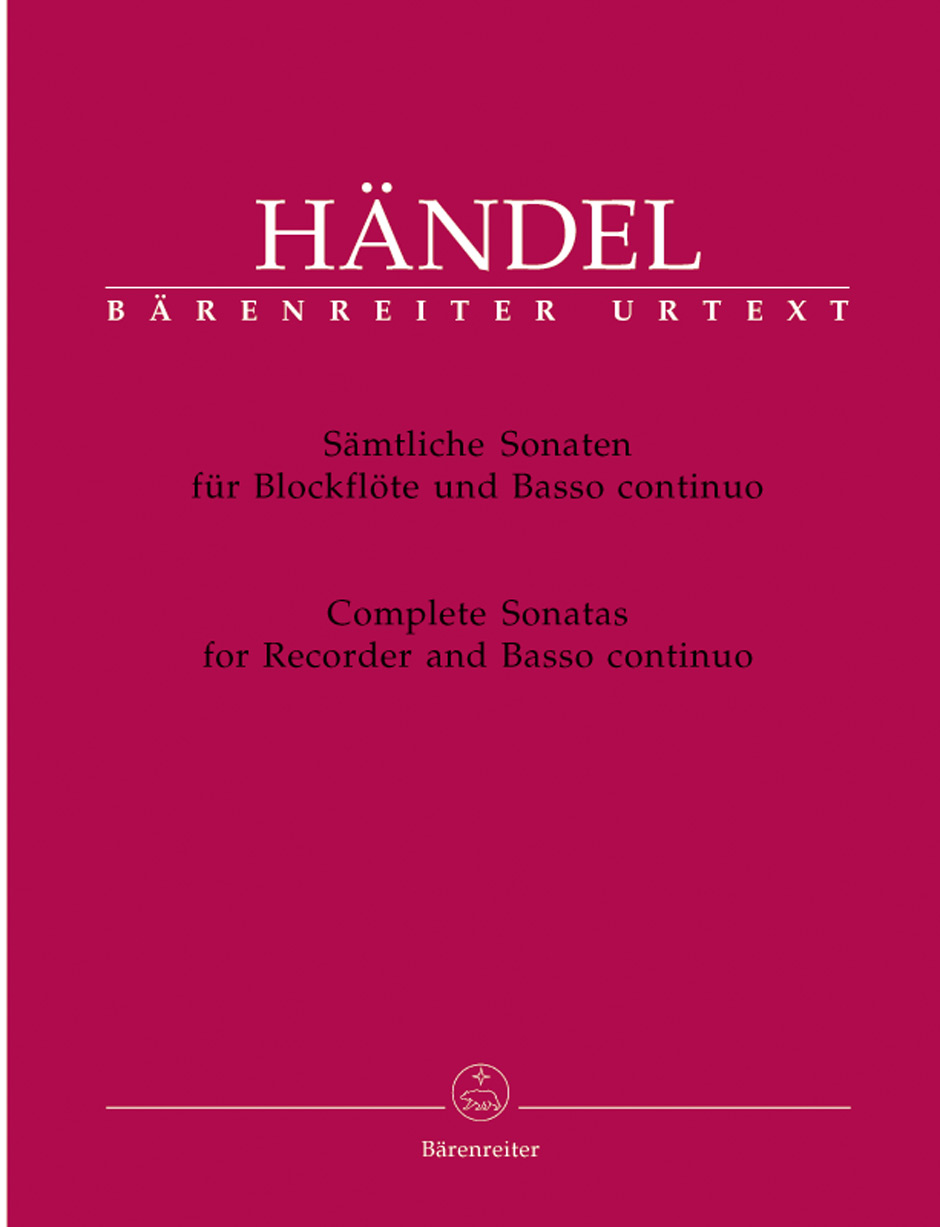 Sämtliche Sonaten für Blockflöte und Basso continuo, score and parts